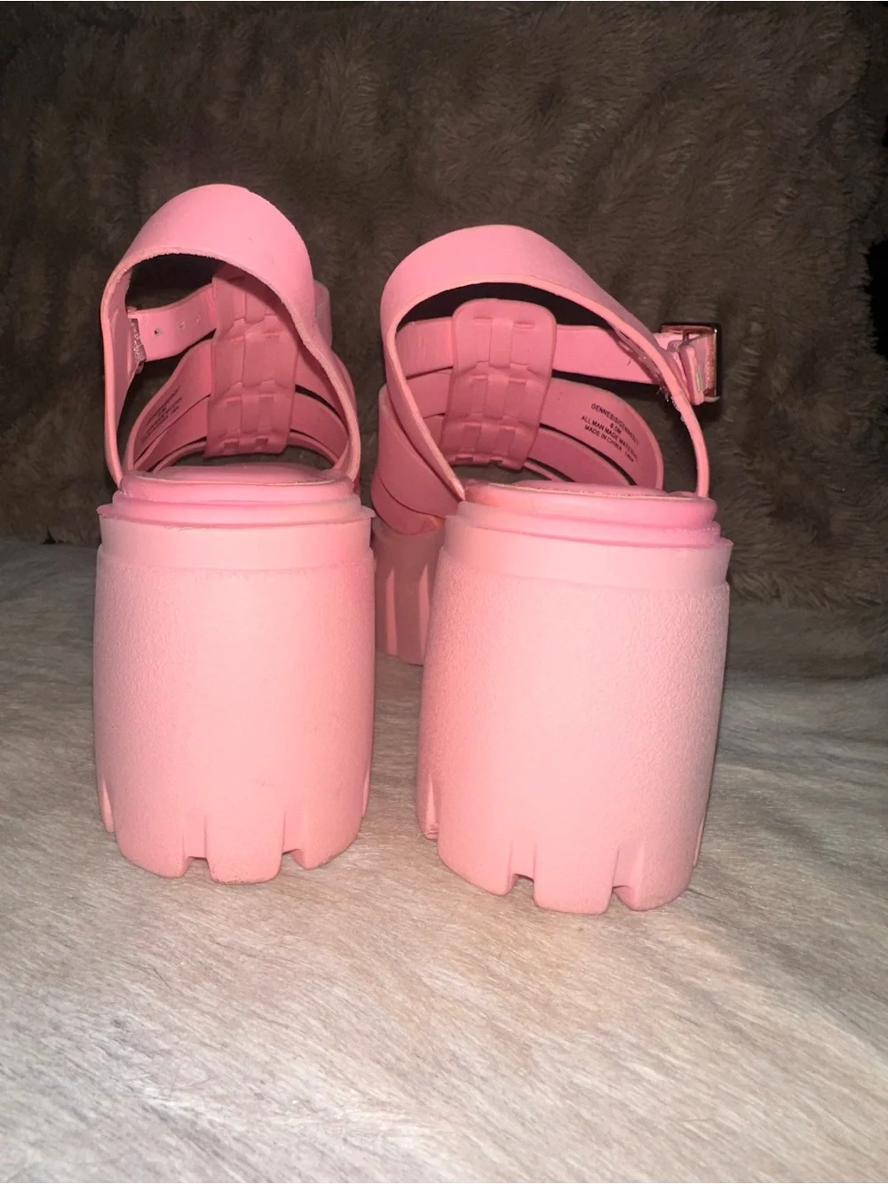 Madden Girl Bubblegum Pink Chunky Platform Sandals